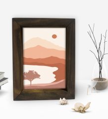 BK Gift Dekoratif Doğal Masif Ahşap Çerçeve 15x20cm-82