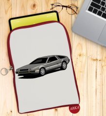 BK Gift Klasik Araç Tasarımlı Taşınabilir Koruyucu Tablet Kılıfı & Organizer Çanta - Kırmızı-6