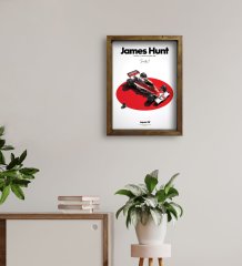 BK Gift Formula 1 Tasarımlı Doğal Masif Ahşap Çerçeveli Tablo 45x65cm-7