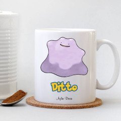 Kişiye Özel Pokemon Ditto Beyaz Kupa Bardak