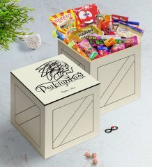 Kişiye Özel Psikiyatrist Ahşap Kutuda Nostaljik Lezzetler Hediye Seti-2