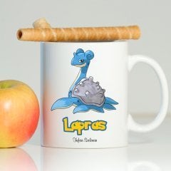 Kişiye Özel Pokemon Lapras Beyaz Kupa Bardak