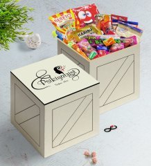 Kişiye Özel Psikiyatrist Ahşap Kutuda Nostaljik Lezzetler Hediye Seti-1