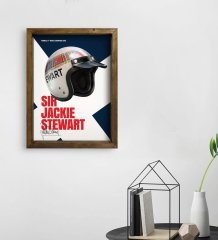 BK Gift Formula 1 Tasarımlı Doğal Masif Ahşap Çerçeveli Tablo 45x65cm-5