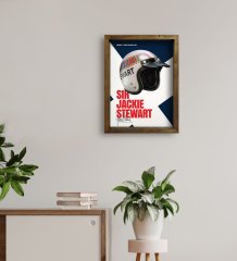 BK Gift Formula 1 Tasarımlı Doğal Masif Ahşap Çerçeveli Tablo 45x65cm-5
