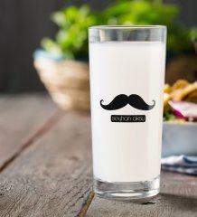 Kişiye Özel Renkli Baskılı Bıyık Rakı Bardağı-2