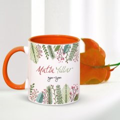 Kişiye Özel Renkli Kupa Bardak (Yılbaşı Temalı - 7)
