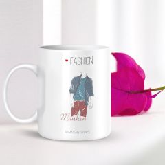 Kişiye Özel Mesleki Manken Beyaz Kupa Bardak - 001