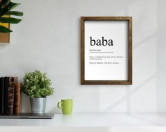 BK Home Godfather Baba Tasarımlı Doğal Masif Ahşap Çerçeveli Tablo-7