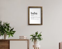 BK Home Godfather Baba Tasarımlı Doğal Masif Ahşap Çerçeveli Tablo-7