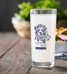 Kişiye Özel Renkli Baskılı Aslan Sütü Rakı Bardağı-1