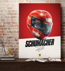 BK Gift Schumacher Tasarımlı Kanvas Tablo 70x100cm-1