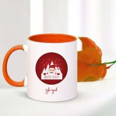 Kişiye Özel Renkli Kupa Bardak (Yılbaşı Temalı - 4)