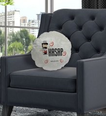 Kişiye Özel İsimli Kasap Tasarımlı Dekoratif Kırlent Yastık-1