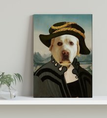 Evcil Dostlara Özel Portre Kanvas Tablo 30x50cm-5