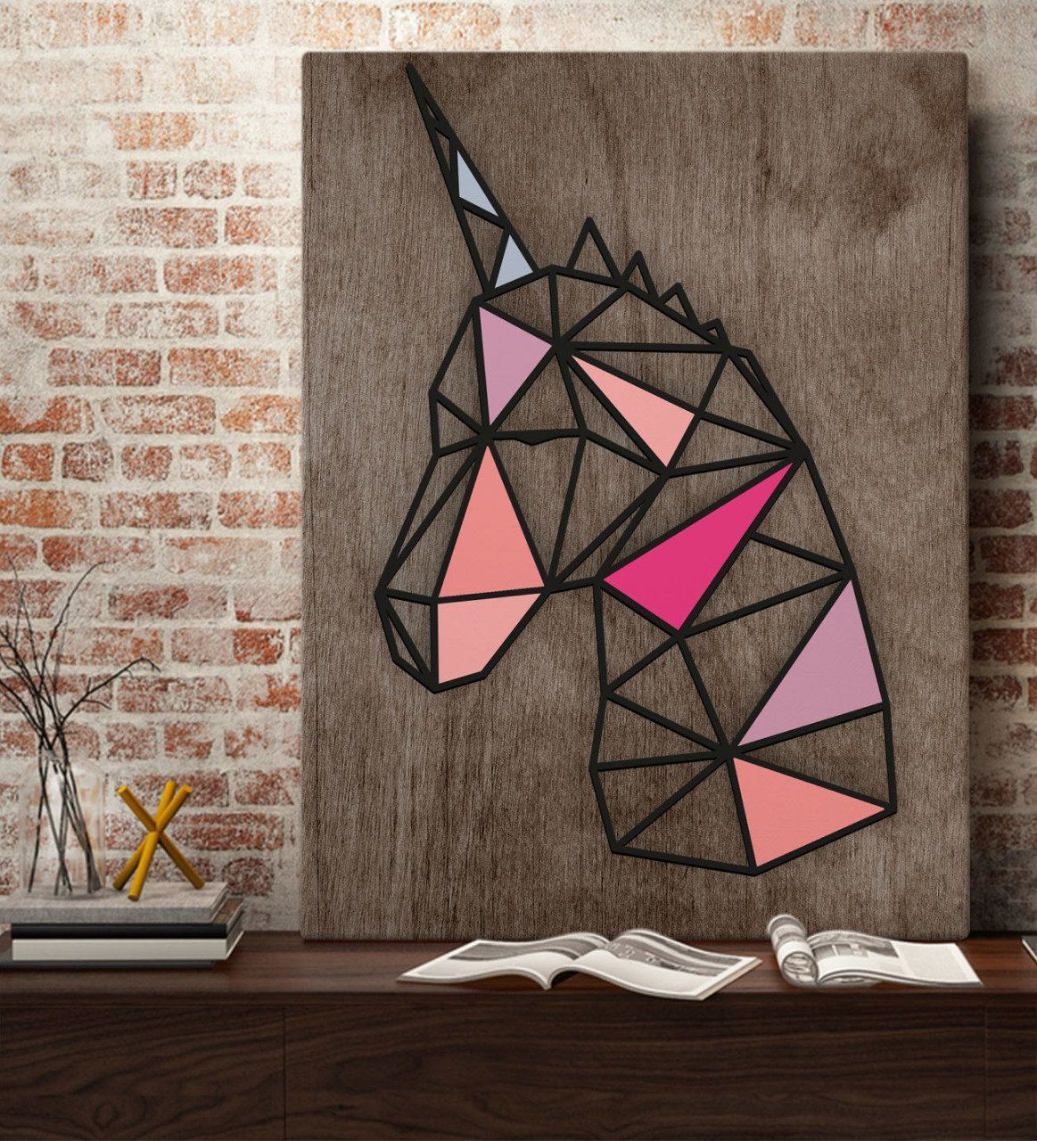BK Home Unicorn Tasarımlı Kanvas Tablo 70x100cm-2
