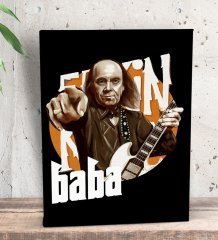 BK Gift Erkin Baba Tasarımlı Dekoratif Mini Kanvas Tablo 15x20cm-1
