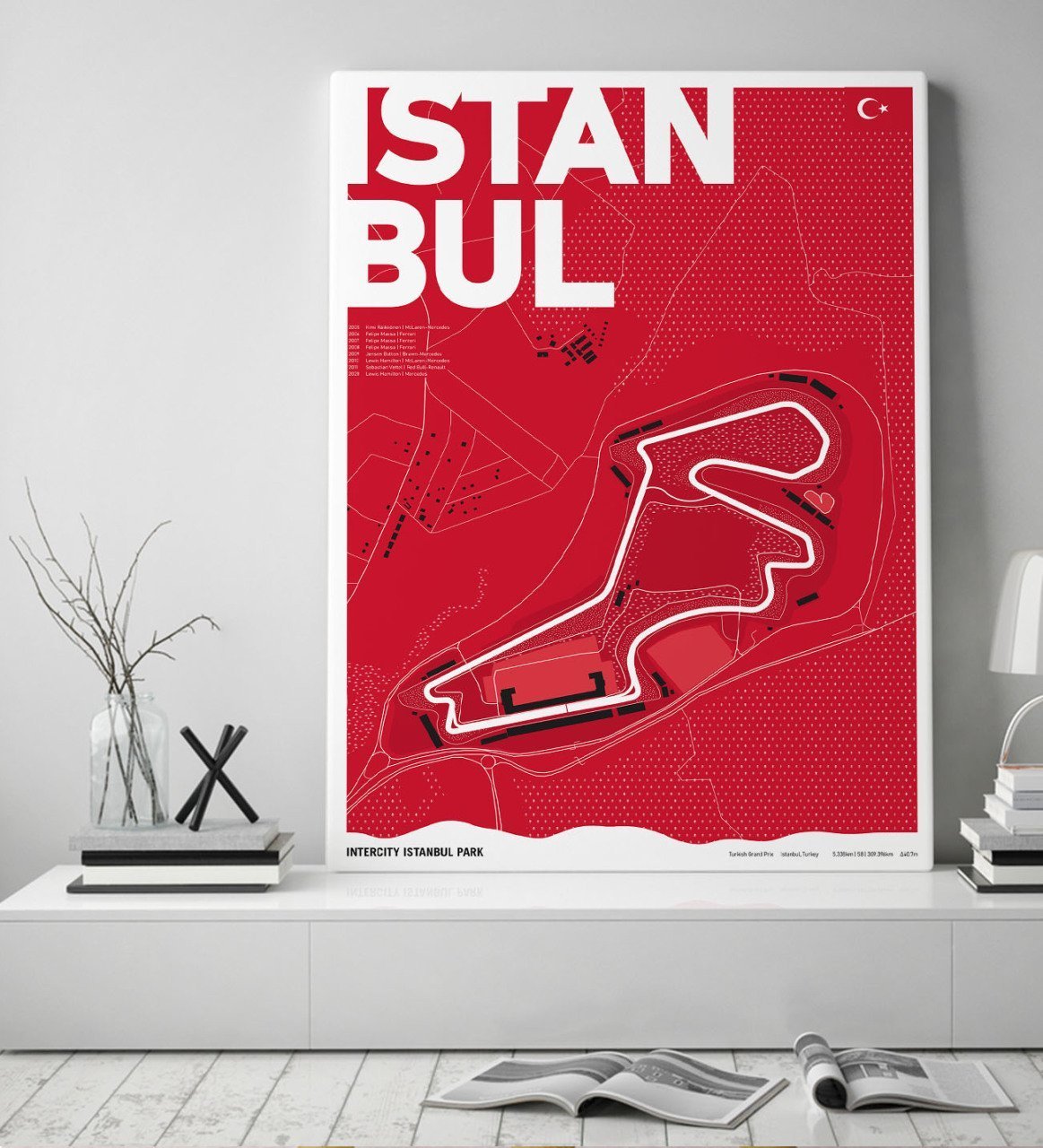 BK Gift İstanbul Park Tasarımlı Kanvas Tablo 50x70cm-1