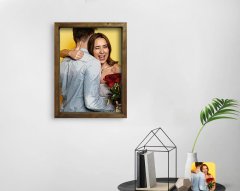 BK Home Yağlıboya Fotoğraflı Doğal Masif Ahşap Çerçeveli Tablo-1