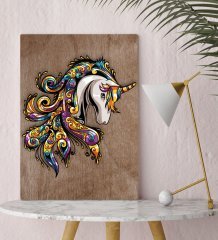 BK Home Unicorn Tasarımlı Kanvas Tablo 30x50cm-1
