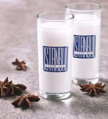 Kişiye Özel Renkli Baskılı İstanbul İkili Rakı Bardağı Seti-2