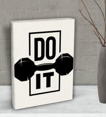 BK Gift Do It Tasarımlı Dekoratif Mini Kanvas Tablo 15x20cm-1