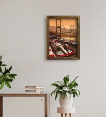 BK Gift Formula 1 Tasarımlı Doğal Masif Ahşap Çerçeveli Tablo 30x40cm-15