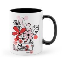 Kişiye Özel Canım Annem Siyah Kupa Bardak - 17