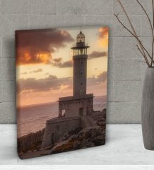 BK Gift Deniz Feneri Tasarımlı Dekoratif Mini Kanvas Tablo 15x20cm-3