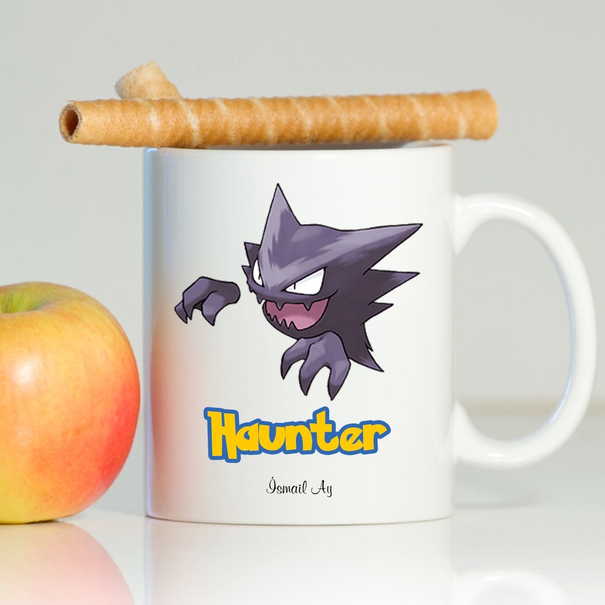 Kişiye Özel Pokemon Haunter Beyaz Kupa Bardak