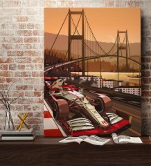 BK Gift Formula 1 Tasarımlı Kanvas Tablo 70x100cm-15