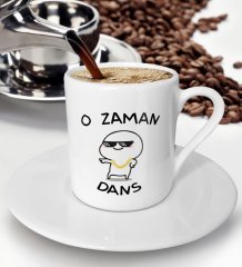 BK Gift O Zaman Dans Tasarımlı Türk Kahvesi Fincanı - Model 1
