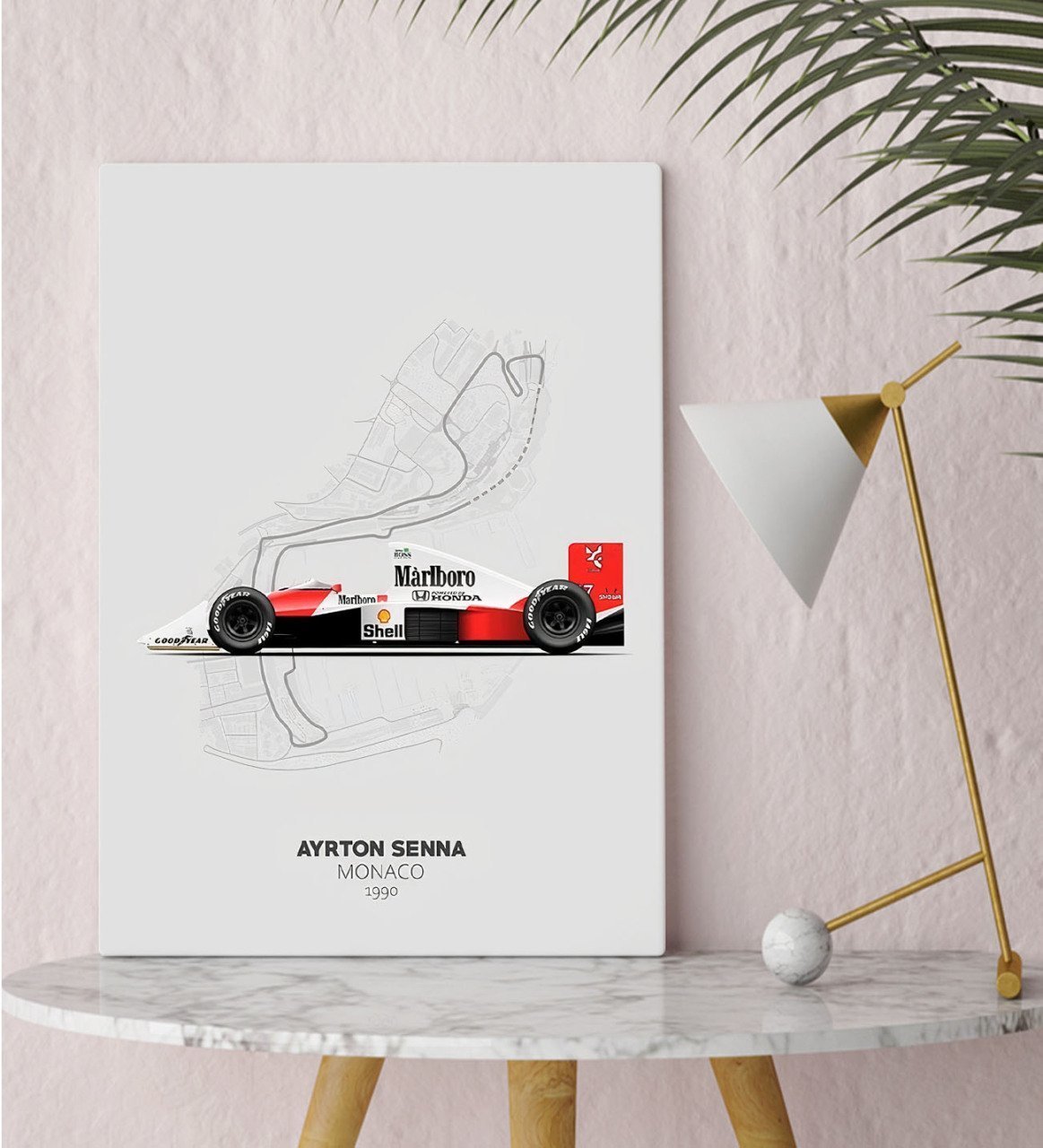 BK Gift Formula 1 Tasarımlı Kanvas Tablo 30x50cm-14