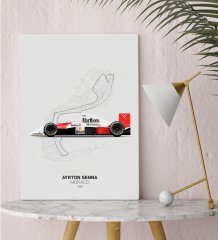 BK Gift Formula 1 Tasarımlı Kanvas Tablo 30x50cm-14