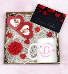 BK Gift Sevgiliye Özel Hediye Seti-2-7, Yıl Dönümü Hediyesi, İsimli Kupa, Sevgiliye Hediye, Sevgililer Günü Hediyesi
