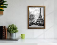 BK Home Paris Tasarımlı Doğal Masif Ahşap Çerçeveli Tablo-1