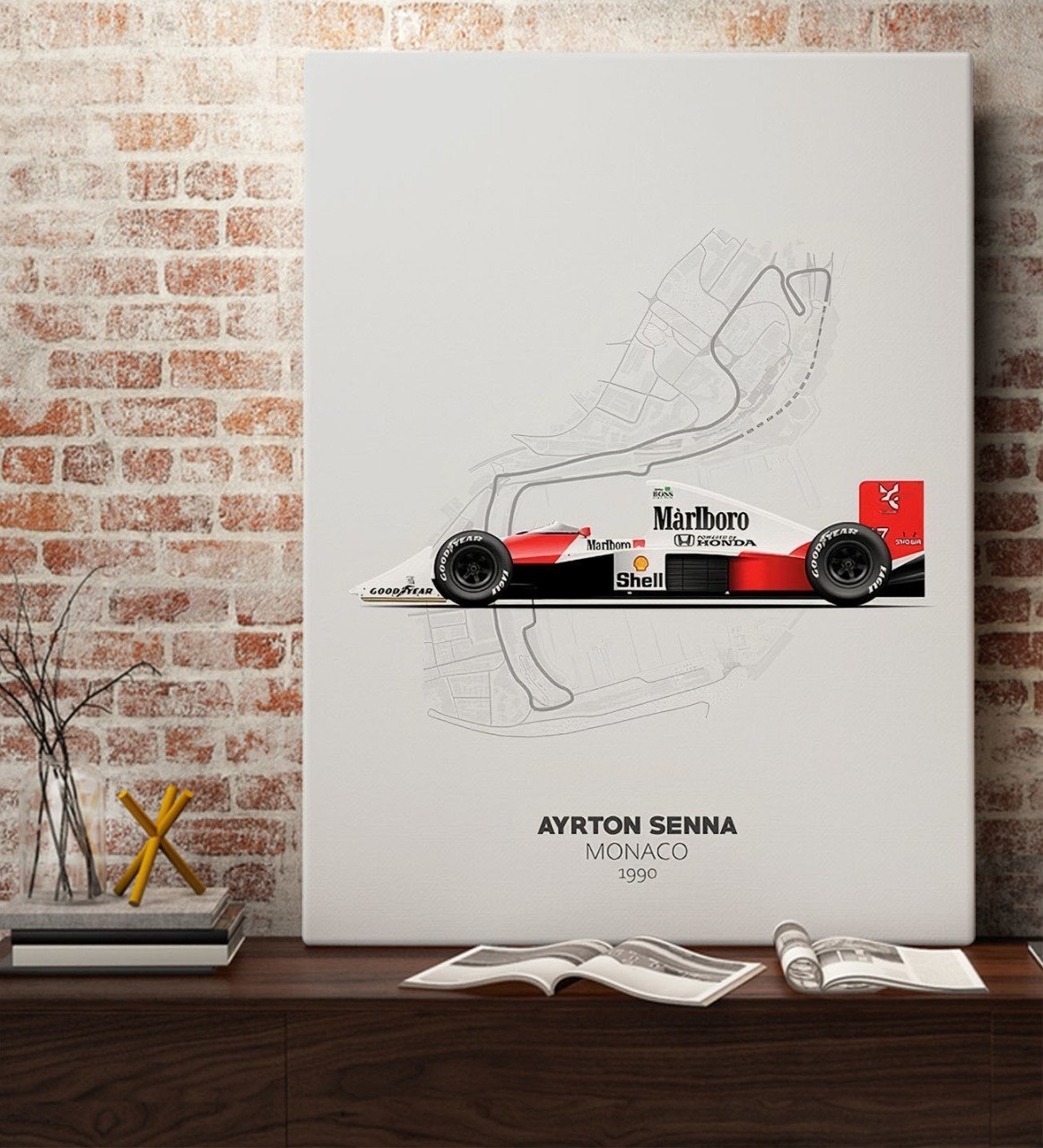 BK Gift Formula 1 Tasarımlı Kanvas Tablo 70x100cm-14