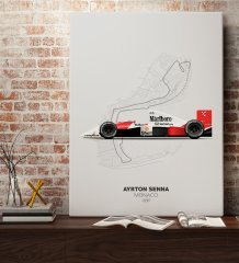 BK Gift Formula 1 Tasarımlı Kanvas Tablo 70x100cm-14