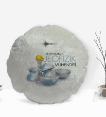 Kişiye Özel İsimli Jeofizik Mühendisi Tasarımlı Dekoratif Kırlent Yastık-1