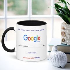 Babaya Özel Google Siyah Kupa Bardak