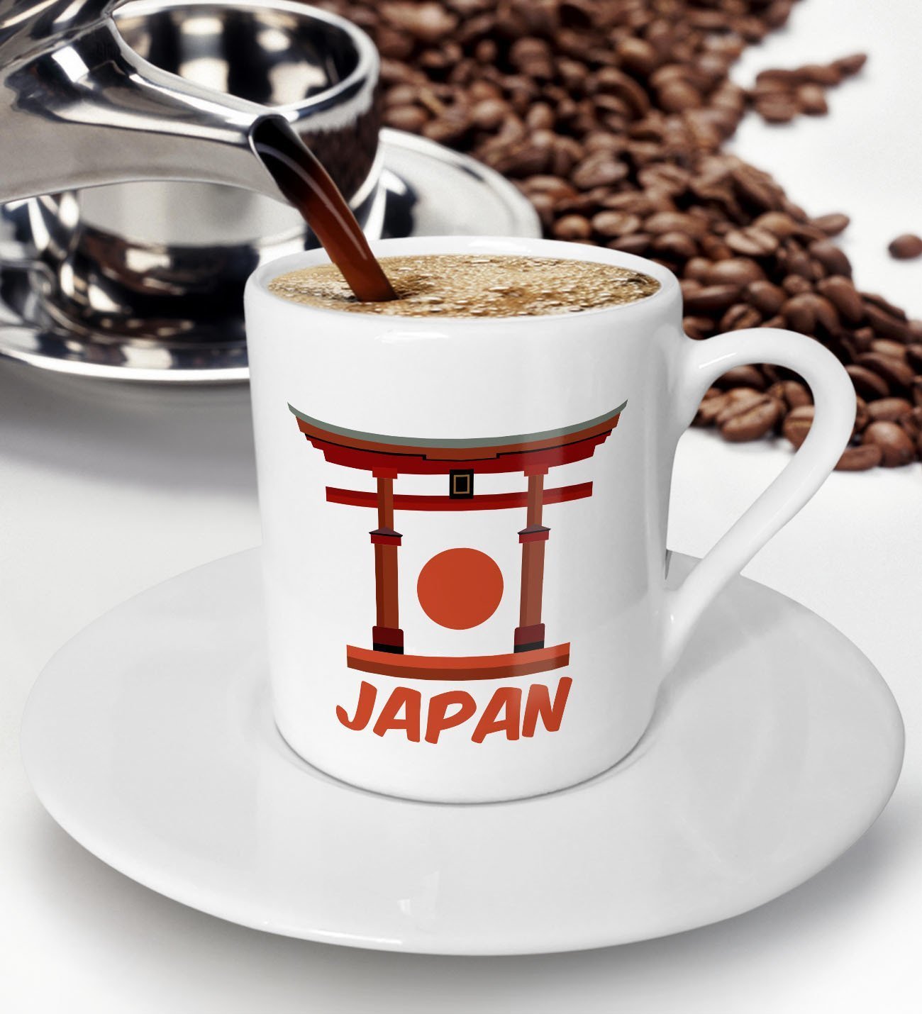 BK Gift Japan Tasarımlı Türk Kahvesi Fincanı - Model 1