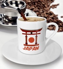 BK Gift Japan Tasarımlı Türk Kahvesi Fincanı - Model 1