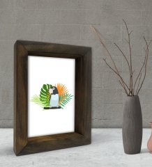 BK Gift Dekoratif Doğal Masif Ahşap Çerçeve 15x20cm-63