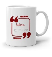 Kişiye Özel Kahve Beyaz Kupa Bardak - 4