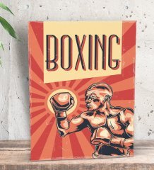 BK Gift Boxing Tasarımlı Dekoratif Mini Kanvas Tablo 15x20cm-1
