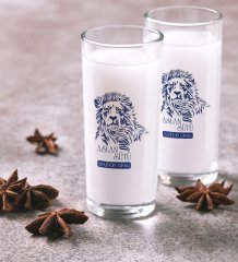 Kişiye Özel Renkli Baskılı Aslan Sütü İkili Rakı Bardağı Seti-1