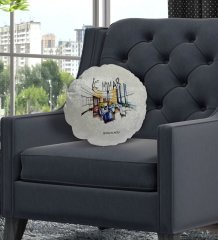 Kişiye Özel İsimli İç Mimar Tasarımlı Dekoratif Kırlent Yastık-4