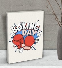 BK Gift Boxing Day Tasarımlı Dekoratif Mini Kanvas Tablo 15x20cm-1