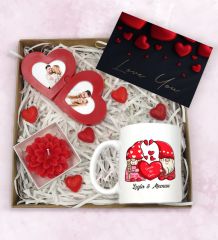 BK Gift Sevgiliye Özel Hediye Seti-2-2, Yıl Dönümü Hediyesi, İsimli Kupa, Sevgiliye Hediye, Sevgililer Günü Hediyesi