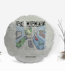 Kişiye Özel İsimli İç Mimar Tasarımlı Dekoratif Kırlent Yastık-3